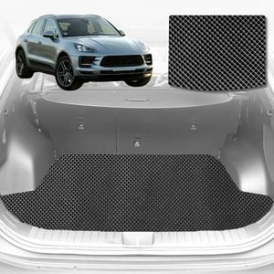 6D Diamond Car Boot Mat for Porsche Macan 95B2014-Current-Cargo Mat-Black-Outback GT