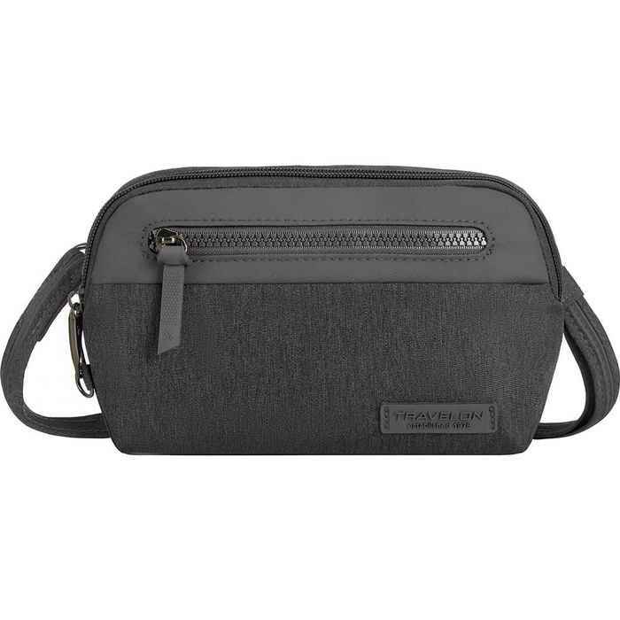 Travelon Metro Anti-Theft Convertible Small Crossbody Bag in Gray Heather