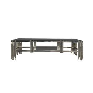 Elegant Collections Silver Black Chelsea TV Unit