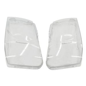 Pair Plastic Headlight Lens Cover Kit Fit For Nissan Patrol GU Y61 2004-2011