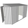 Build-a-Shed 1.5 x 3 x 2m Double Sliding Side Door Skillion Shed - Zinc