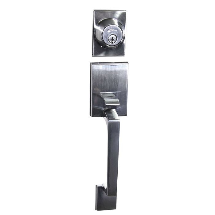 Sylvan Gripset Square Back Plate Satin Chrome Plate