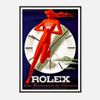 Galrie Vintage Rolex Advertising Poster - Stunning Art Deco Timepiece Print Home Decor, Black Frame, A2 42 x 60cm (16 x 24inch)