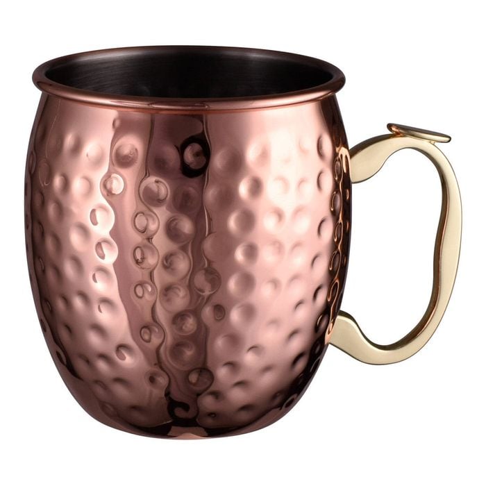 Avanti Stainless Steel Moscow Mule Drinking Mug Hammered Copper 530ml