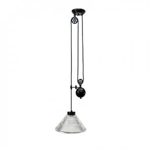 Amonson Lighting Industrial Pulley Single Pendant Light
