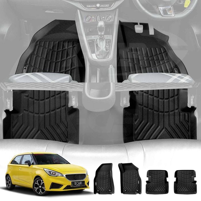 3D All-Weather Floor Mats for MG 3 MG3 2016-2024 Customized Car Floor Liners Full Set Carpet