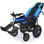 EQUIPMED Power Electric Wheelchair, Wide Bariatric Chair, Comfortable for S-XL, Long Range, Lithium Battery, Recline Adjustment