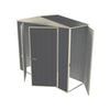 Build-a-Shed 2.3 x 0.8 x 2.3m Gable Single Hinged Side Door Shed - Grey