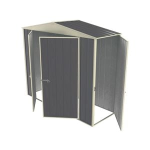 Build-a-Shed 2.3 x 0.8 x 2.3m Gable Single Hinged Side Door Shed - Grey