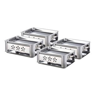 SOGA 4X 45CM Portable Stainless Steel Outdoor Chafing Dish