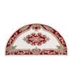 Traditional Handmade Wool Rug-Avolon-Ivory/Red-67X127cm