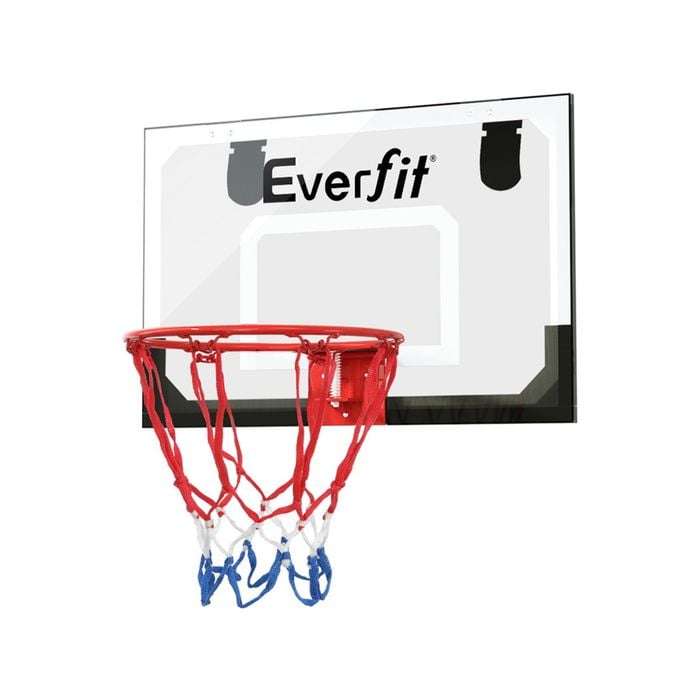 Everfit Mini Basketball Hoop Door Wall Mounted Kids Sports Backboard Indoor Black