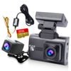 Elinz 4K Dash Cam 2K Rearview Camera WiFi GPS WDR Hardwire Fuse Kit 128GB U3 Card