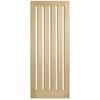 Corinthian 2340 x 820 x 40mm Entrance Door Blonde Oak Translucent Glass AWO5VG
