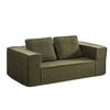 Oikiture 2-Seater Compressed Sofa Sherpa Boucle Green