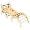Advwin 8-in-1 Baby Climbing Frame Set Wooden Toddler Climbing Toys Kids Playground Climber Playset Jungle Gyms