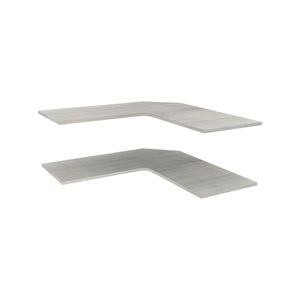 Lugna 900 x 580mm Mist Corner Adjustable Shelf - 2 Pack