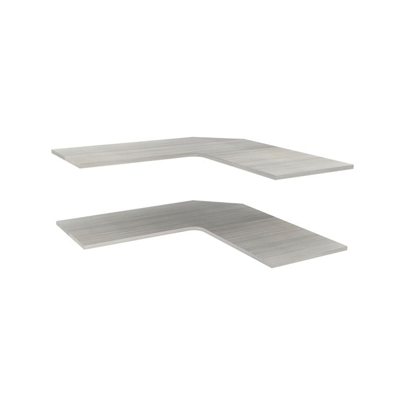 Lugna 900 x 580mm Mist Corner Adjustable Shelf - 2 Pack
