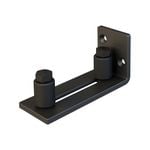 Rolltrak Matte Black Barn Door Guide - Matte Black
