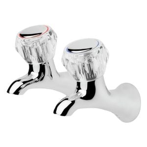 Foreno Chrome Espree Tub Taps - Suits All Pressure