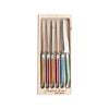 Laguiole Jean Neron 6pc. Round Table Knife Set - Mixed Colour