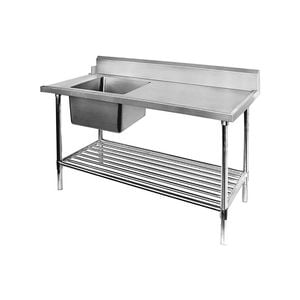 SSBD7-1500L/A - Left Inlet Single Sink Dishwasher Bench