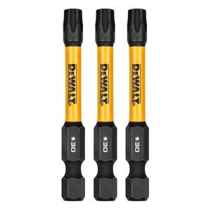 DeWALT FLEXTORQ 57mm TX30 Screwdriver Bit DWAF2TX30IR3 - 3 Pack