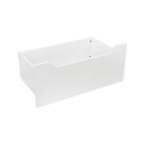 Lugna White Scallop Drawer - To Suit 600 x 580mm - White 600mm
