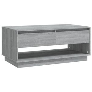 vidaXL Coffee Table Grey Engineered Wood Couch Table Living Room Accent Table