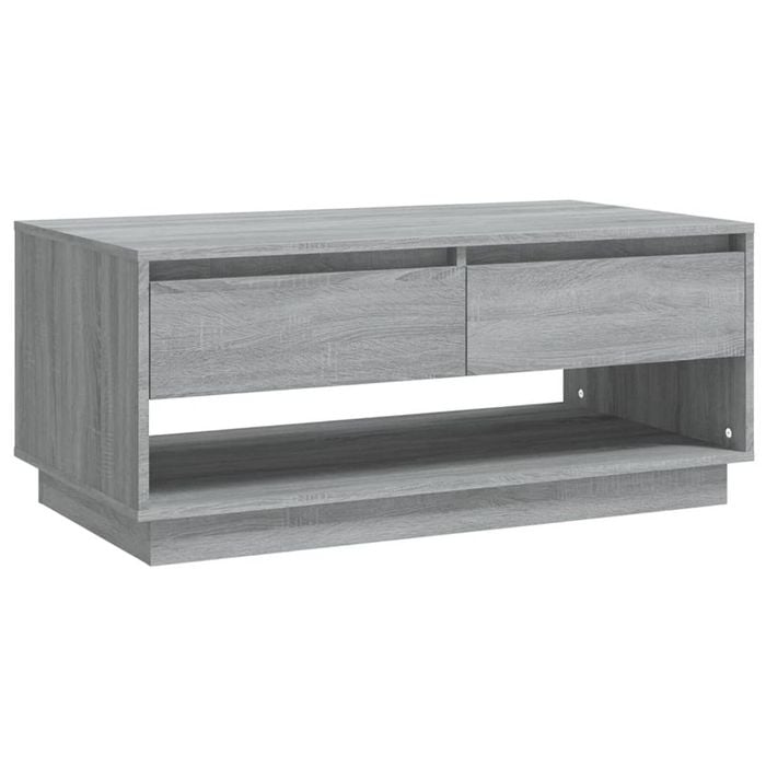 vidaXL Coffee Table Grey Engineered Wood Couch Table Living Room Accent Table