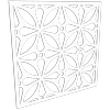 ProtectorAl 300-1200 x 300-1200mm Pearl White Morrocco Unframed Solid Aluminium Decorative Panel
