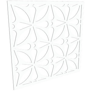 ProtectorAl 300-1200 x 300-1200mm Pearl White Morrocco Unframed Solid Aluminium Decorative Panel