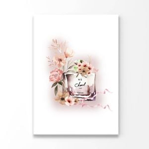 Perfume With Rose-Gold Flowers and Book set  Print 100% Australian Made 100 x 150cm  (Acrylic)