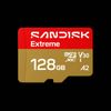 SanDisk 128GB Extreme microSDHC UHS-I Memory Card - Up to 160MB/s, C10, U3, V30, 4K, A2, Micro SD