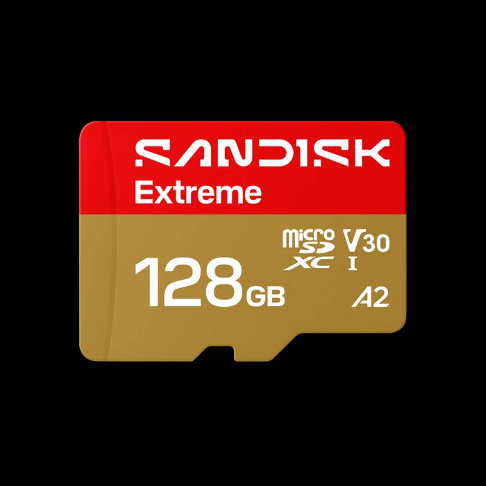 SanDisk 128GB Extreme microSDHC UHS-I Memory Card - Up to 160MB/s, C10, U3, V30, 4K, A2, Micro SD