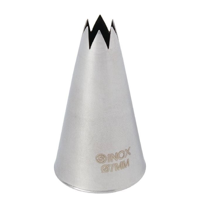 Schneider Star Piping Nozzle Stainless Steel 7mm Cake Decorating Pastry Baking