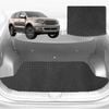 6D Diamond Car Boot Mat for Ford Everest UA 2015-2021-(3rd Row folded/5 seater)-Cargo Mat-Black-Outback GT