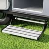 Weisshorn Manual Pull Out Caravan Step Folding RV Entry Stair 200KG Capacity Non-Slip Aluminium