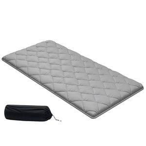 Vevor 2032 X 991 X 63.5 Mm Japanese Tatami Mat Gray Twin Size With Storage Bag Fastener For Dorm