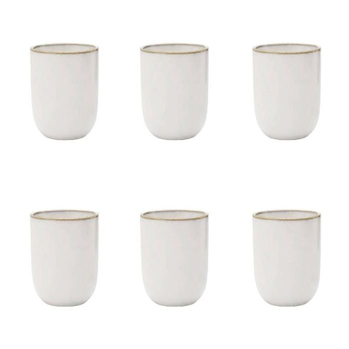 6PK Ecology Element Stoneware Cuddle Mug Tableware 250ml - Blanc