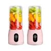 SOGA 2X USB Rechargeable Mini Juicers – Pink