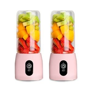 SOGA 2X USB Rechargeable Mini Juicers – Pink