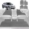 6D Diamond Car Floor Mats for Hyundai Accent 2011-2018-Full Set-Grey-Outback GT