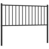vidaXL Headboard Metal Bed Header Bedroom Furniture Black 107 cm King Single