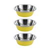 3x Paws And Claws Stainless Steel Cat/Dog Food/Drink Bowl 1.85L Assorted