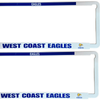 AFL Car Number Plate Frame Set Of Two - West Coast Eagles - Front/Back
