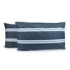 2PK Jason Commercial Hudson Stripe Pillow Case 48x73cm Navy Spring Blue Stripe