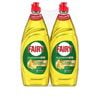 Fairy 750mL Platinum Plus Dish Liquid Lemon - 2 Pack
