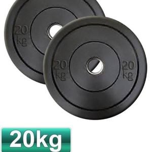 20Kgs Olympic Bumper Gym Weight Plates (Pair)