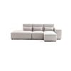 Foret 4 Seater Sofa Modular Corner Lounge Couch Fabric Left Chaise Ottoman Beige